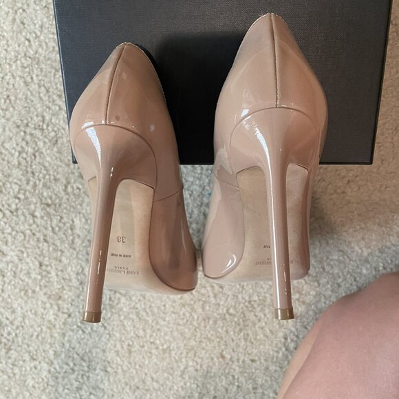 Saint Laurent Anja 105 Pumps Beige High Heels - Picture 5 of 9